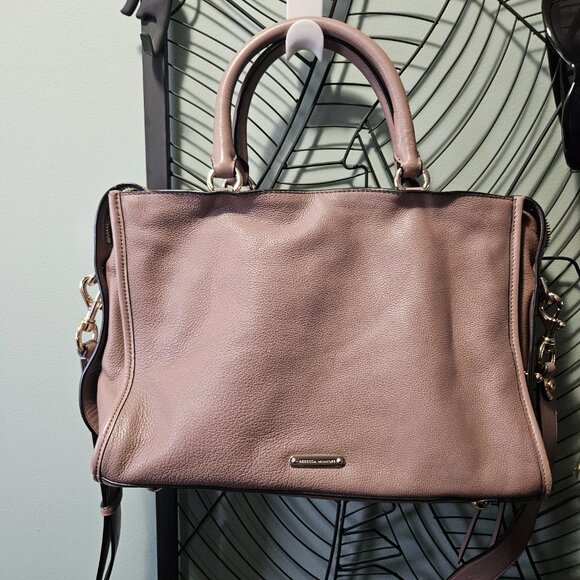 Rebecca Minkoff | Bedford Leather Satchel Shoulder Crossbody Bag - Picture 3 of 16